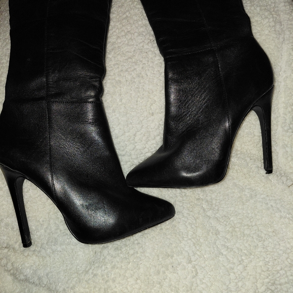 Steve Madden Women’s Black Over-the-Knee Stiletto Boots - Picture 4 of 9